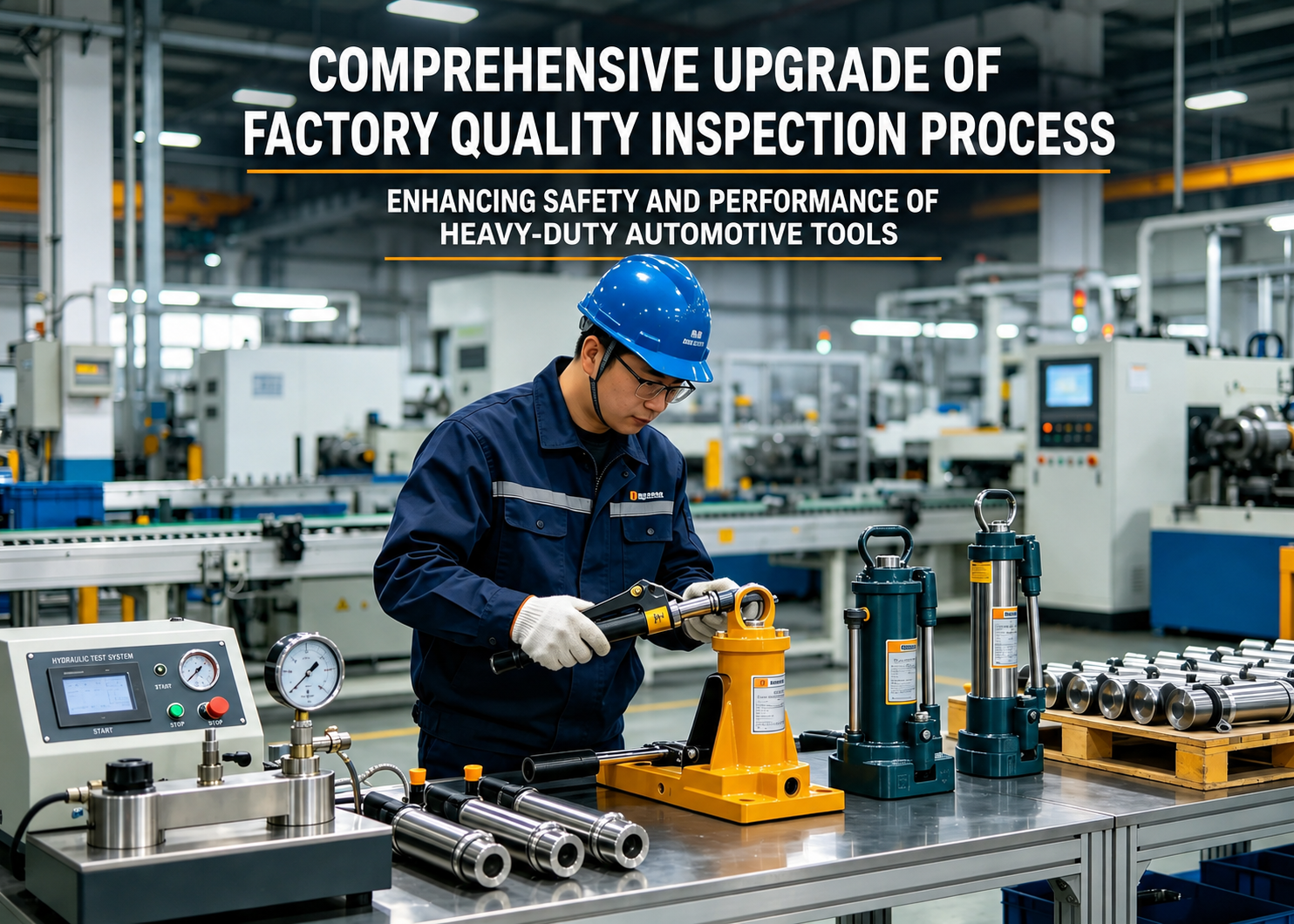The factory quality inspection process has been fully upgraded to strongly strengthen the safety performance and stability of heavy-duty auto maintenance tools.